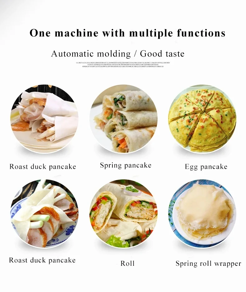 Electric Crepe Maker Pancake Baking Pan Kitchen Tools Spring Roll Wrapper Skin Making Forming Heating Machine 3