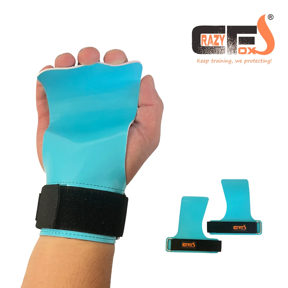 Rubber chalk free weight Lifting Grips Heavy Duty Straps Alternative Power Lifting Hooks for Deadlift Wrist Support Calleras 4