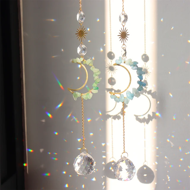 Crystal Suncatcher Hópehely Ólomüveg Medál Függő Világos Fogó Ékszerek Tükröződik Szélcsengő Karácsonyi Ajándék Otthoni Dekoráció - Image 2