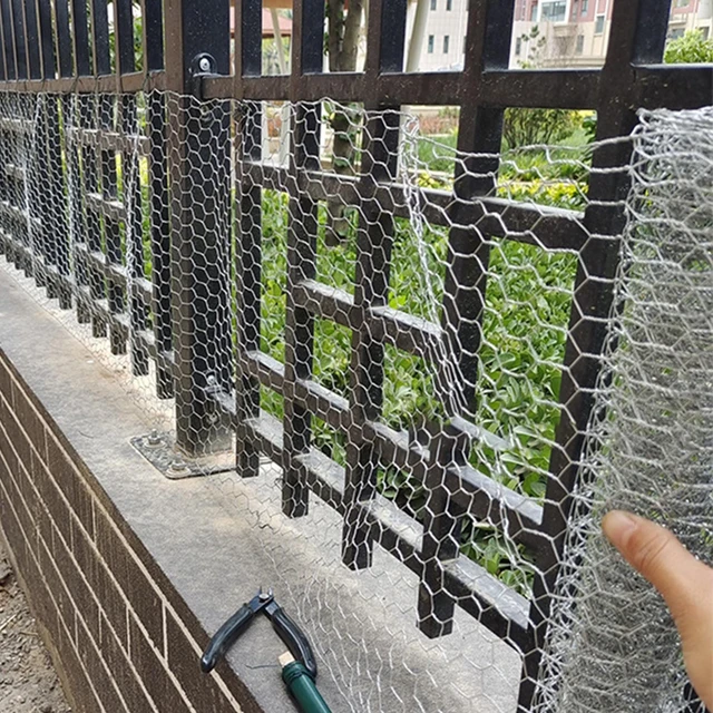 Csirkehuzal Horganyosított Háló Diy Kézműves Hatszögletű Kert Tartós Karcálló Rozsda -Bizonyító Többcélú Könnyű - Image 3