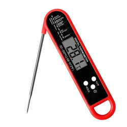 Precision Digital Food Thermometer for Perfect Cooking and Grilling (1 pcs red)