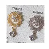 5pcs 2023 Newset Nails Accessories Zircon Metal Golden Luxury Design Nail Charms Japan Korea  Nail Decoration of Pendant gem 4