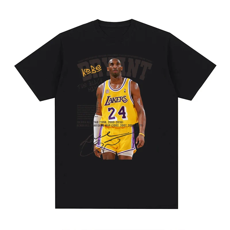 Kobe T Shirt Pure Cotton For men women For t shirts men sports tops