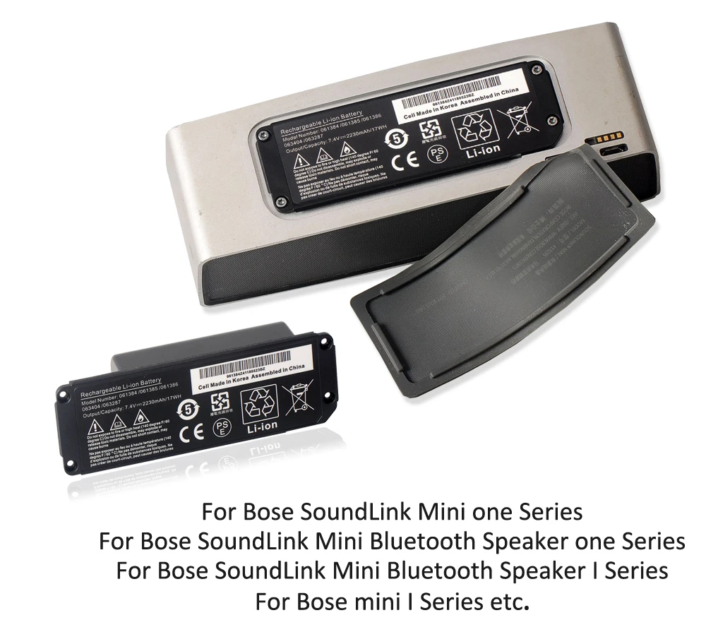 Etesbay 061384 063404 061385 061386 063287 2230mah Bateria Recarregável para Bose Soundlink Mini i Alto-falante Bluetooth 7.4v - Imagem 4
