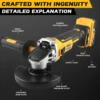 DEWALT DCG405 100/125mm 18V lithium battery brushless flat head angle grinder bare machine tool cutting machine 2