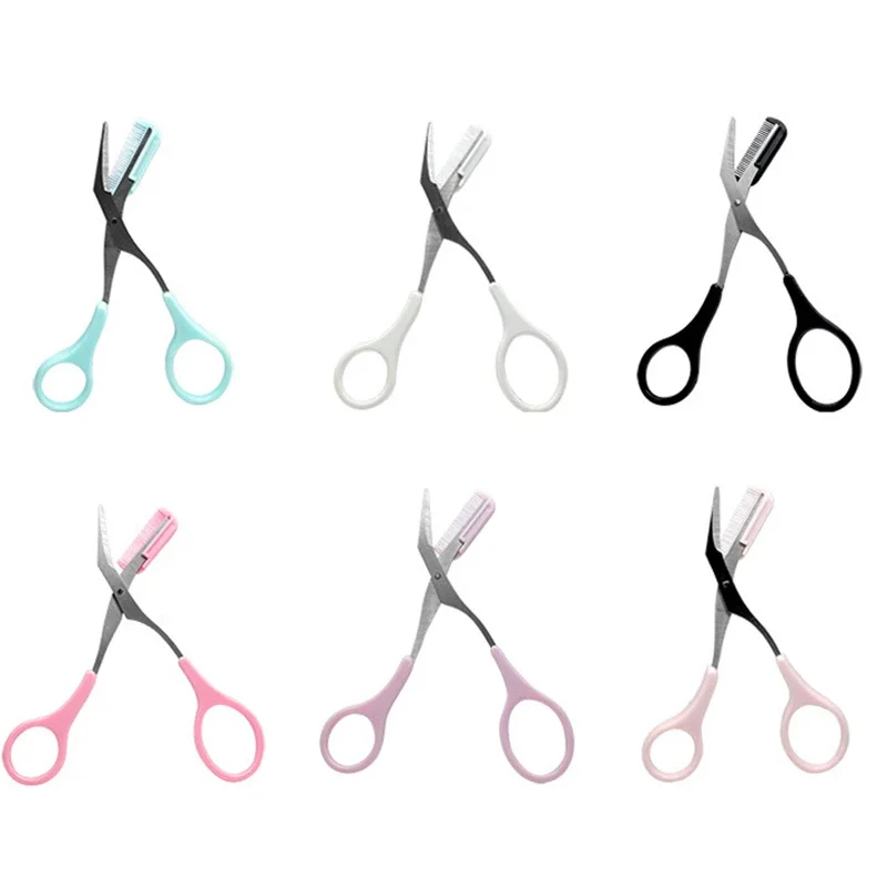 Eyebrow Trimmer Set 1pcs Scissors Comb Razor Clips