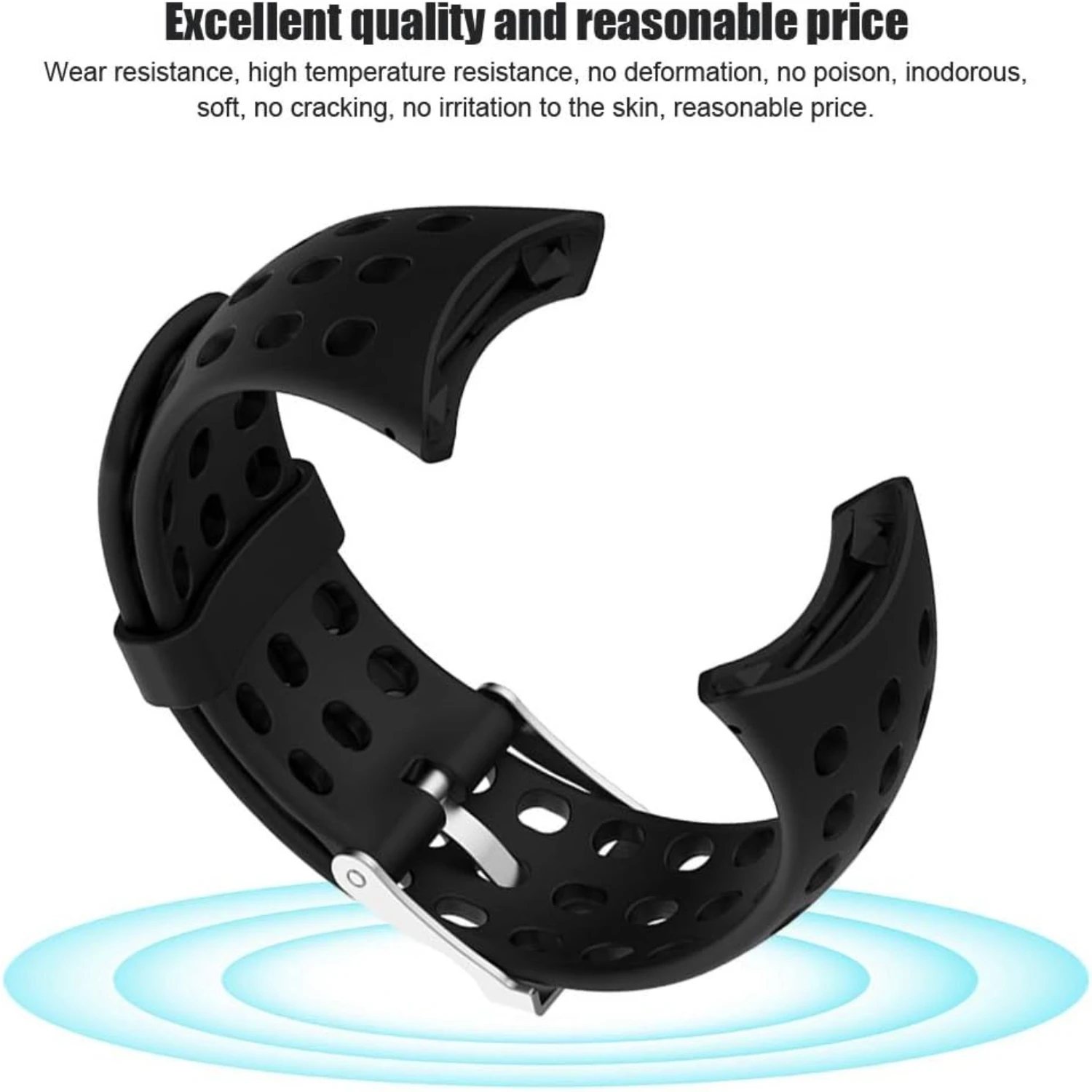 mance. Turn Heads with this Sleek and Modern Silicone Rubber Wristband Bracelet for M1 M2 M4 M5 Smartwatches. Upgrade Your Style