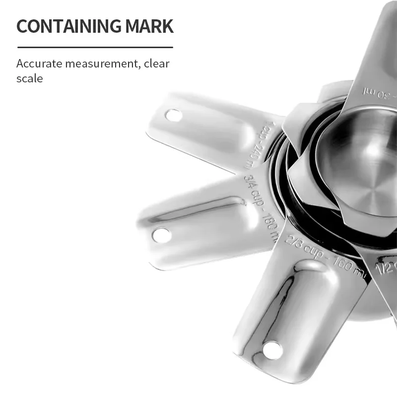 roestvrijstalen maatbeker en lepel Theelepel meetinstrumenten voor koken en bakken - Image 7