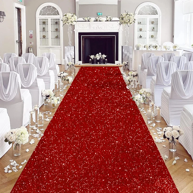 Wedding Red Carpet Runner Runway Rug Outdoor Accessories Party Hallway Rug Length Custom