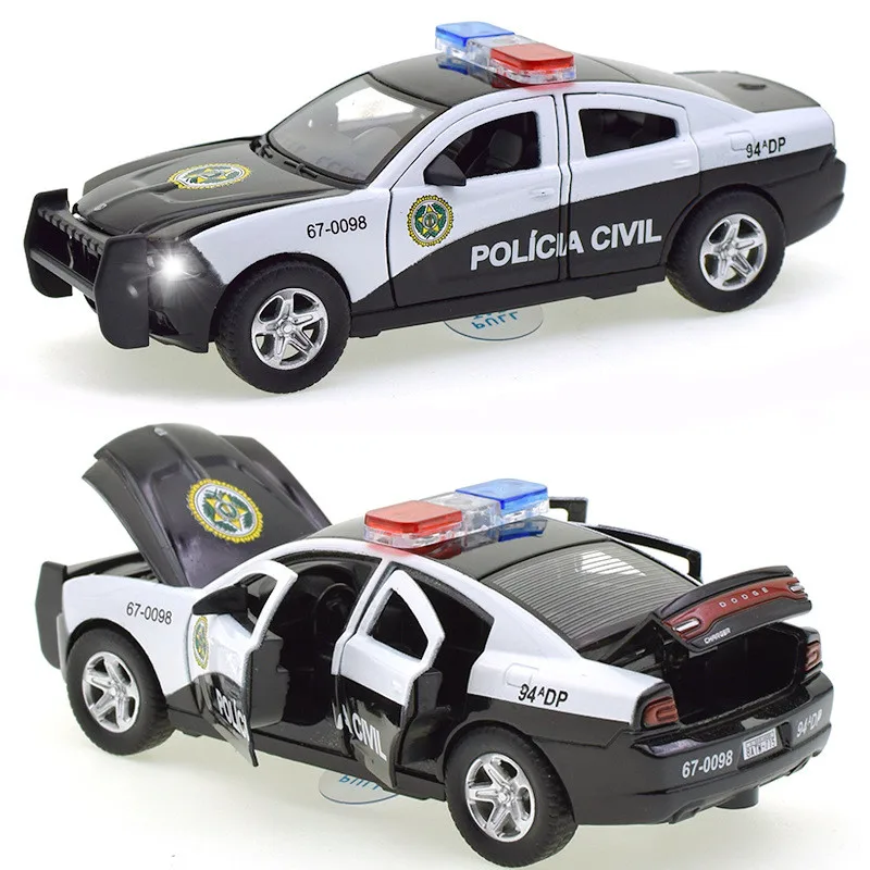 

1:32 Police Car Station Wagon Car Model Alloy Diecasts Toy Vehicles Car Metal Model Simulation Pull Back Collection Kids Gift