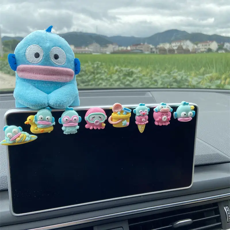 

Anime Kawaii Sanrio Hangyodon Cute Cartoon Car Ornaments Creative Interior Decoration High-Looking Little Dolls Gift for Friends