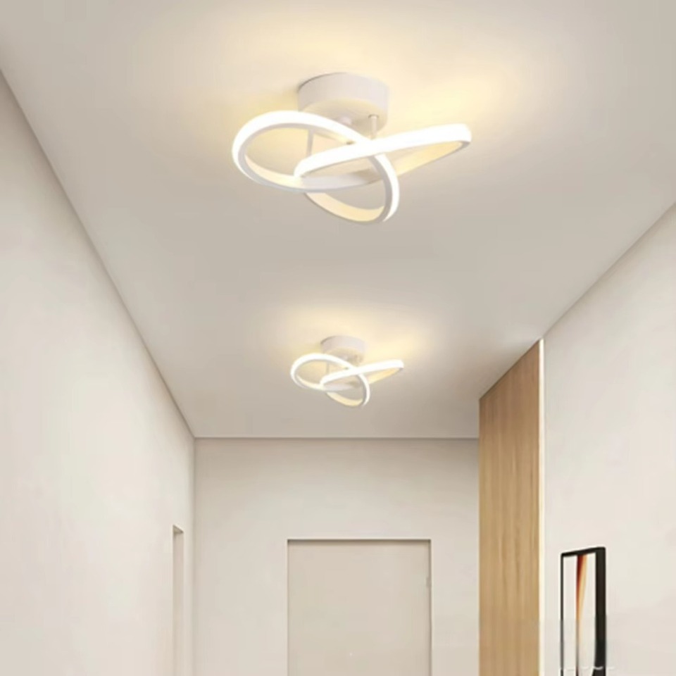 Modern LED Ceiling Light Corridor Lighting Fixture Minimalist Line Lamps Aisle Entryway Staircase Corner Indoor Decor 3 colors