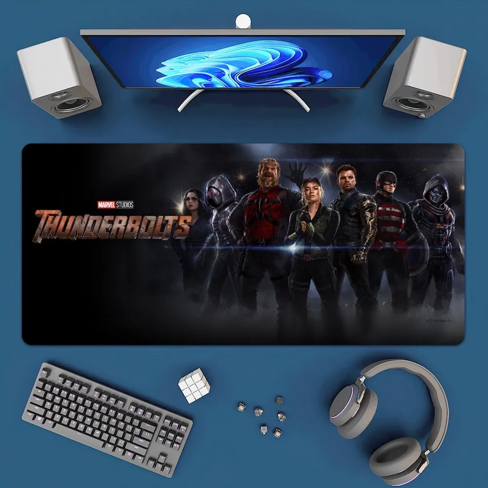 BEAST KINGDOM T-Thunderbolts 2025 Mousepad Office Large Mouse Mat Keyboard Mats Rubber PC Computer Game Big Anti-slip Mice Mat 4