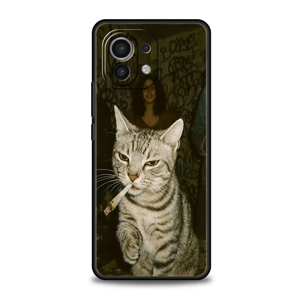 Funny Cartoon Korean Cat Couple Phone Case Cover