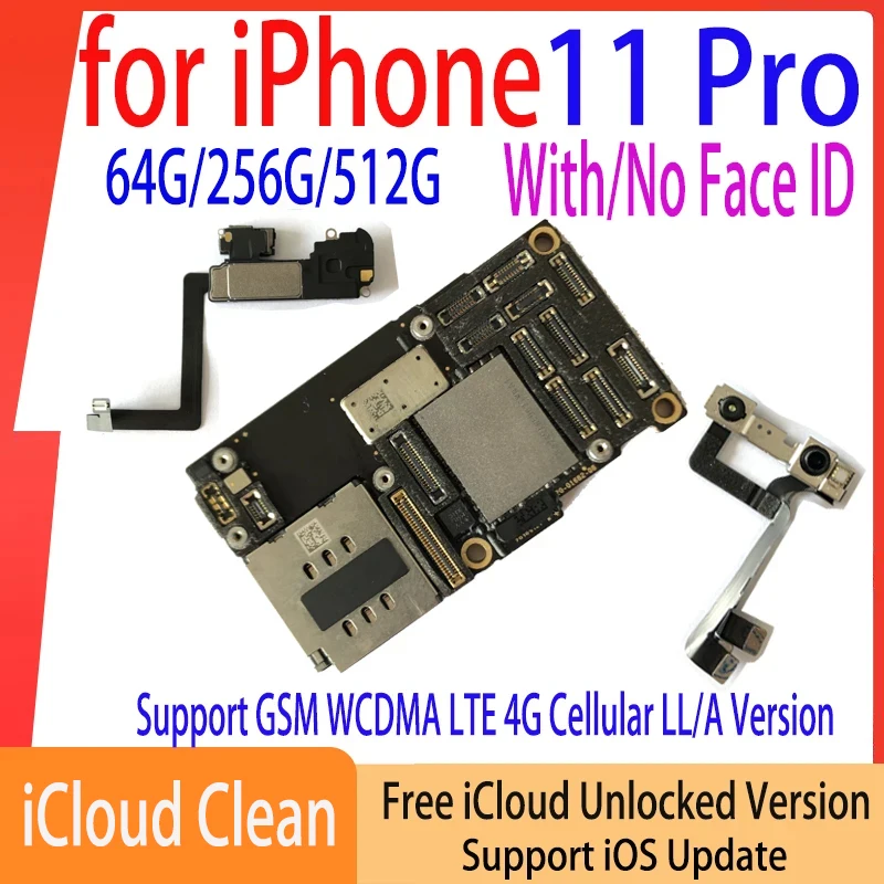 Motherboard For Iphone 11 Pro With Face Id Original Clean Icloud 