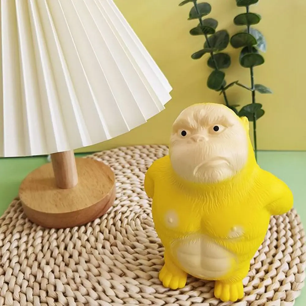 Creative Yellow Squeezing Toys Cartoon Orangutan PVC Gorilla Rebound Toys Decompress Stress Birthday Gift Stress Relief Toys 5