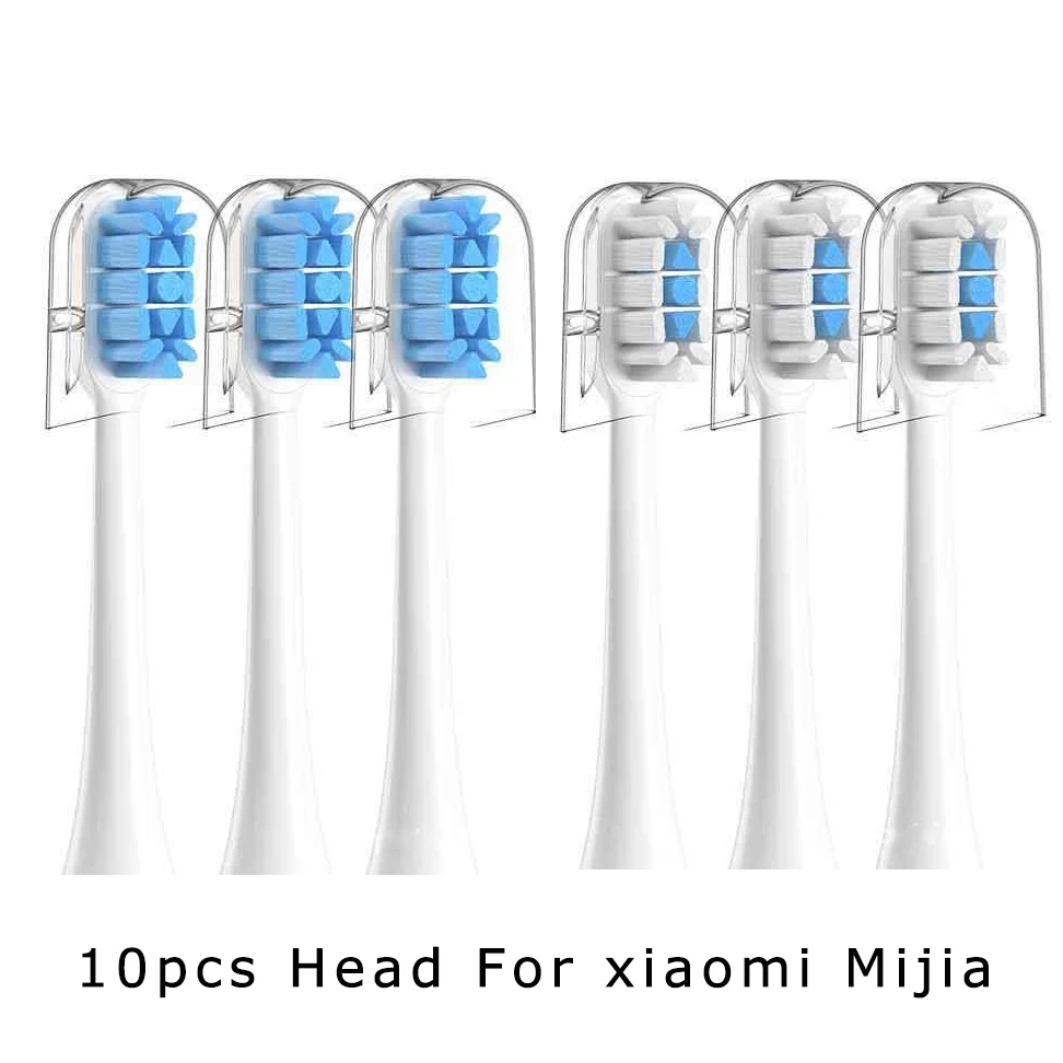 10pcs Replacement Toothbrushes Head For xiaomi Mijia T300/T500/T700