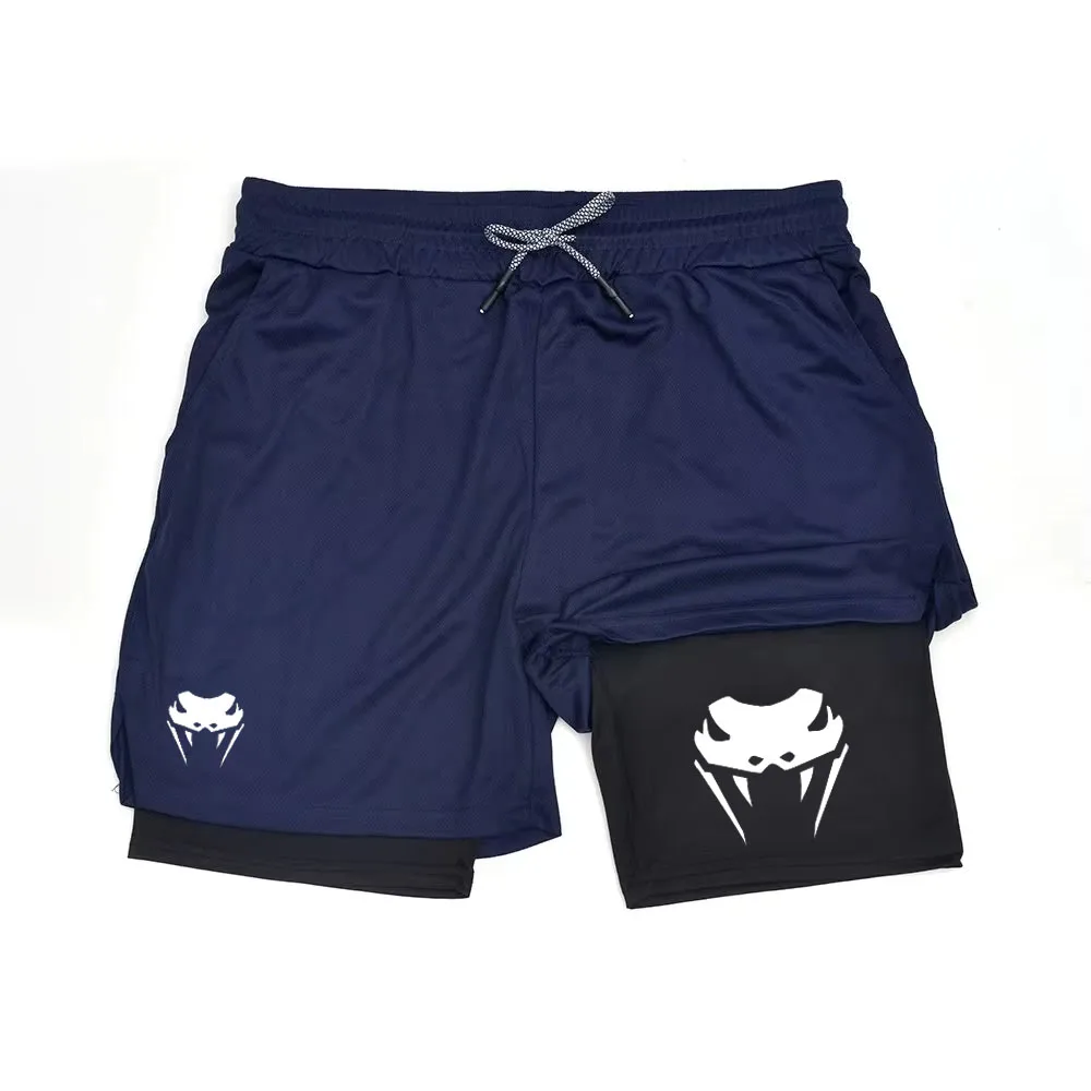 Men's Quick-Dry Training Shorts with Elastic Waistband and Drawstring Breathable Moisture-Wicking Athletic Shorts JW111