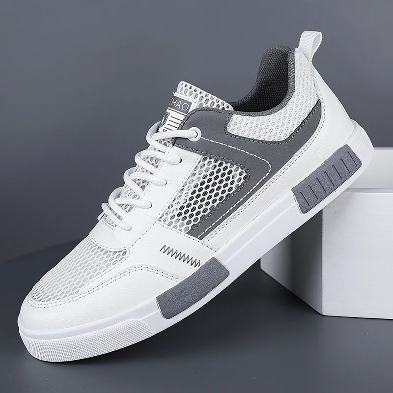 

Men's Shoes Summer Breathable Thin Mesh Hollow out Mesh Sports Casual and Lightweight Easy Wear Borad Shoe Deodorant Mesh Surfac