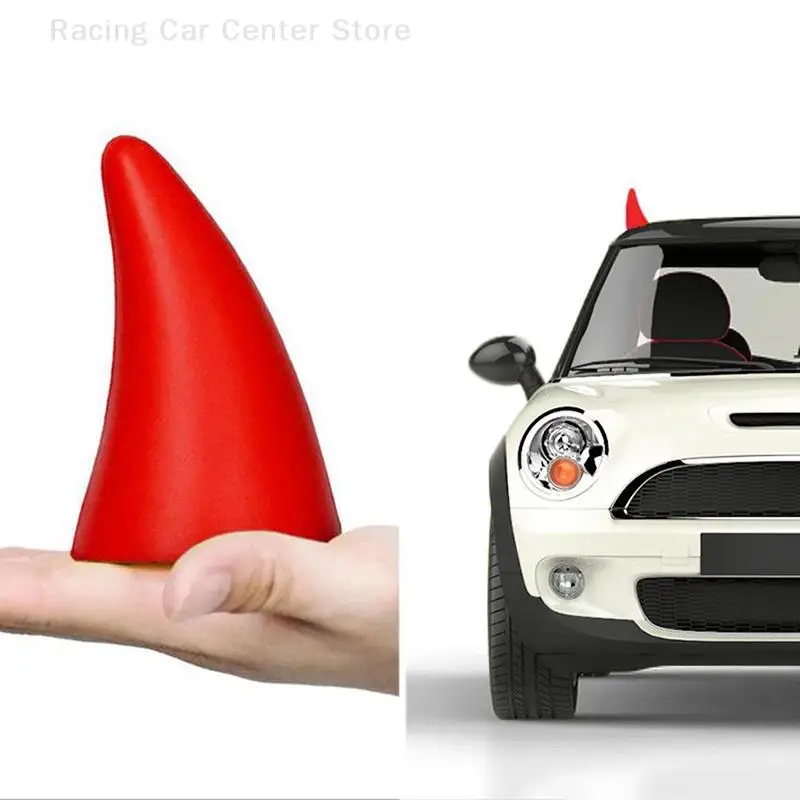 Iplusmile 2 Pezzi Corna Del Diavolo 3D Per Auto - Decorazione Rossa Per Tetto, Accessorio Gotico Halloween, Corna Di Toro