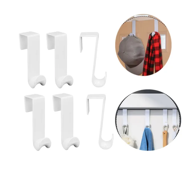 Crochets de vêtements en plastique au-dessus de la porte, crochets de suspension pour la maison, la cuisine, la chambre à coucher, décoration 1