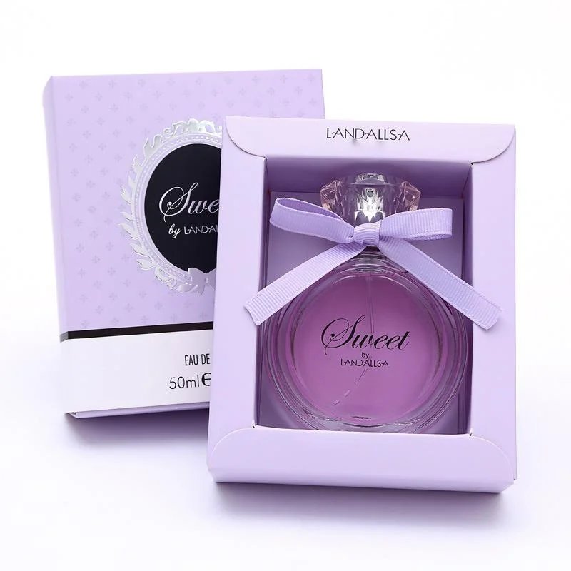 Nuovo profumo da donna popolare Sweet Purple 50 ml Fragranza alla rosa Fragranza persistente da donna per studenti Fresca autentica_voghion.com