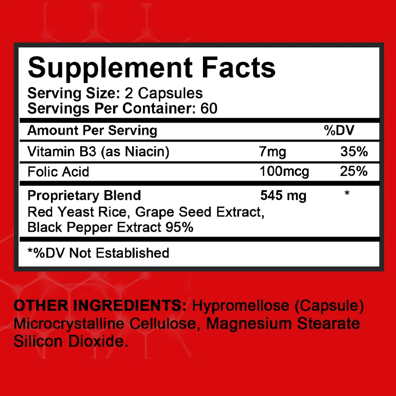 Cholesterol Health Supplement Cholesterol Health Supplement Lowers LDL and Triglycerides Supports Healthy Cholesterol Levels Natural Heart Health Capsules