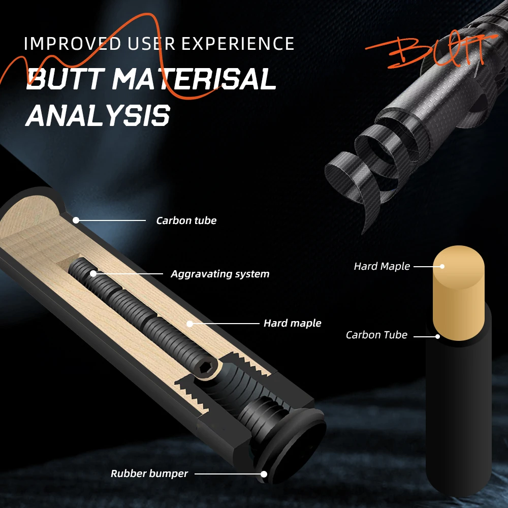 CRICAL炭素繊維プールキュースティック11.5mm 12.5mm 3/8x8ラジアルピン低たわみビリヤードキュースティックケースセット CRICAL炭素繊維プールキュースティック11.5 mm 12.5 mm 3&frasl;8 x 8