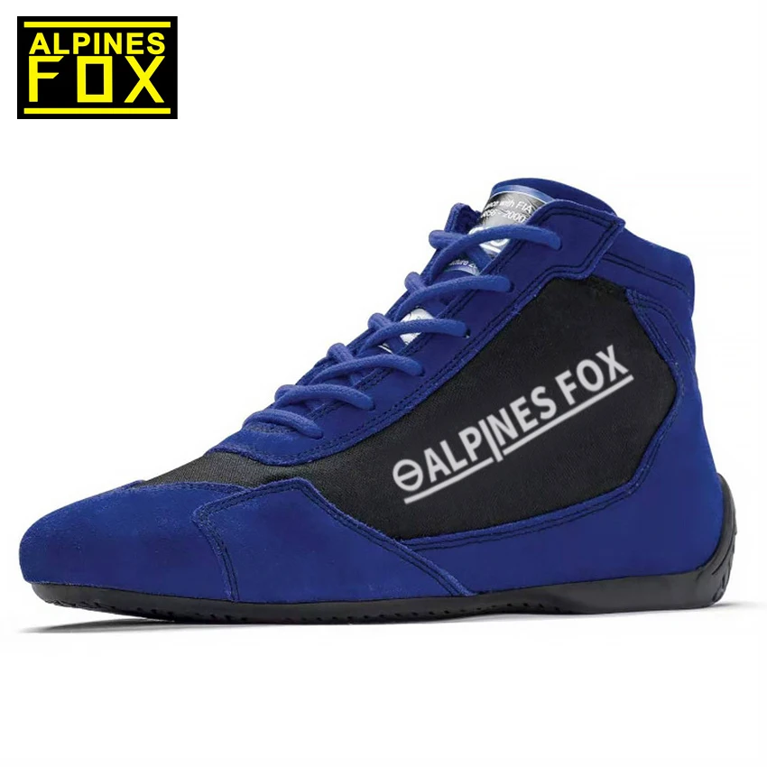 Formula 1 World Championship Fans Shoes Suede Cowhide Leather Waterproof Windproof Boots Moto Car Driving Karting Shoes