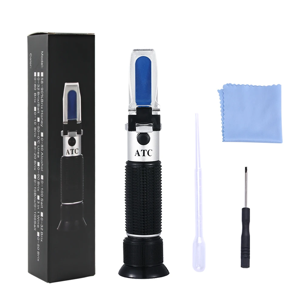 Precise Water Soluble Coolant Tester Refractometer, 0 - 30% - 8010