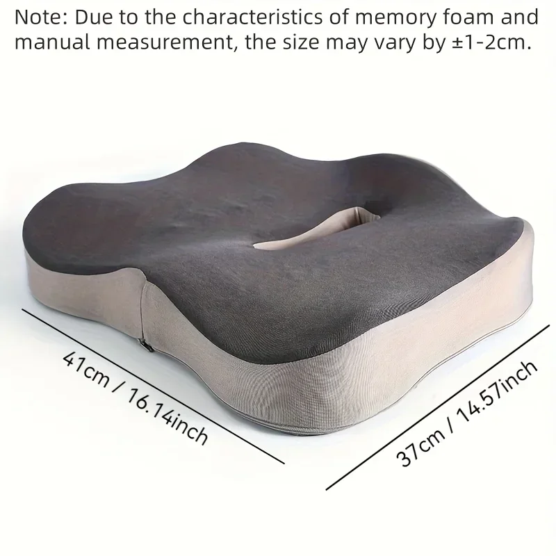 Ergonomic Memory Foam Seat Cushion for Office Home Car