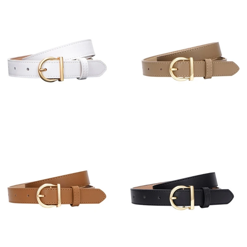 

Leather Belt For Jeans Pants Decorative Belt Woman Belts For Dresses Sculpting Girdle All-match Jeans Waistband