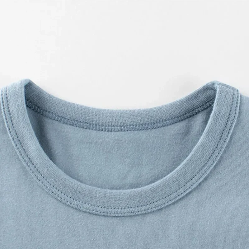 2025 Summer Clothes Children's T-Shirts Boys Striped Short Seleeve T Shirt Girls Short Sleeve O-Neck Cotton Top Kids Outfit 4