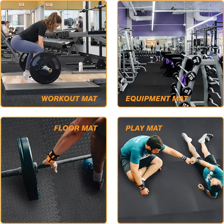 KUUJOJO Fitness EVA Foam Interlocking Tiles Mixed Martial Arts Exercise Home Fitness Mats Floor Liner sports floor mats