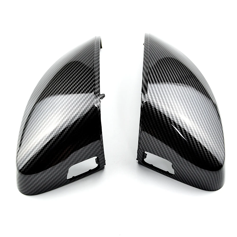 

2 pieces for Audi A3 S3 8V RS3 Side Wing Mirror Covers Caps Carbon Fiber Gloss Black Mirror Caps 2013 2014 2015 2016 2017 - 2019