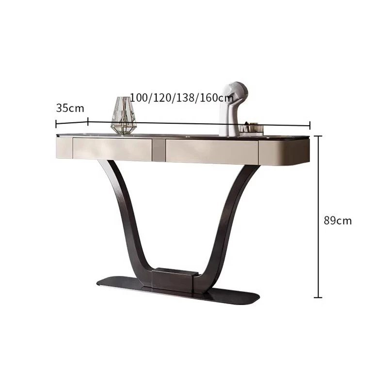 Consolle moderna e minimalista Tavolo consolle nordico di bellezza alla moda di lusso Design ingresso Woonkamer Tafel Furniture - Image 2