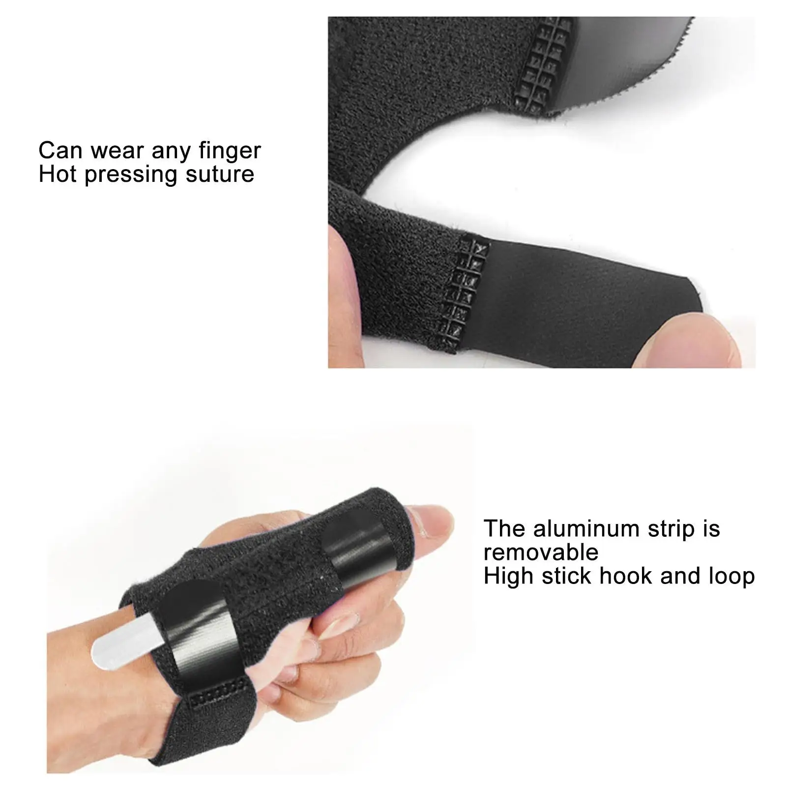 Adjustable Finger Stabilizer Brace Sleeve-Breathable Finger Splint for Left Hand for sports Injury