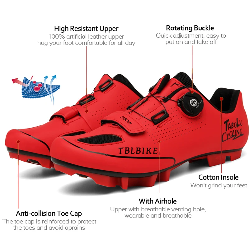 Men's Pro Cycling MTB Shoes Spikes Men's Road Cycling Speed Shoes (Flat) Women's MTB Spikes mtb