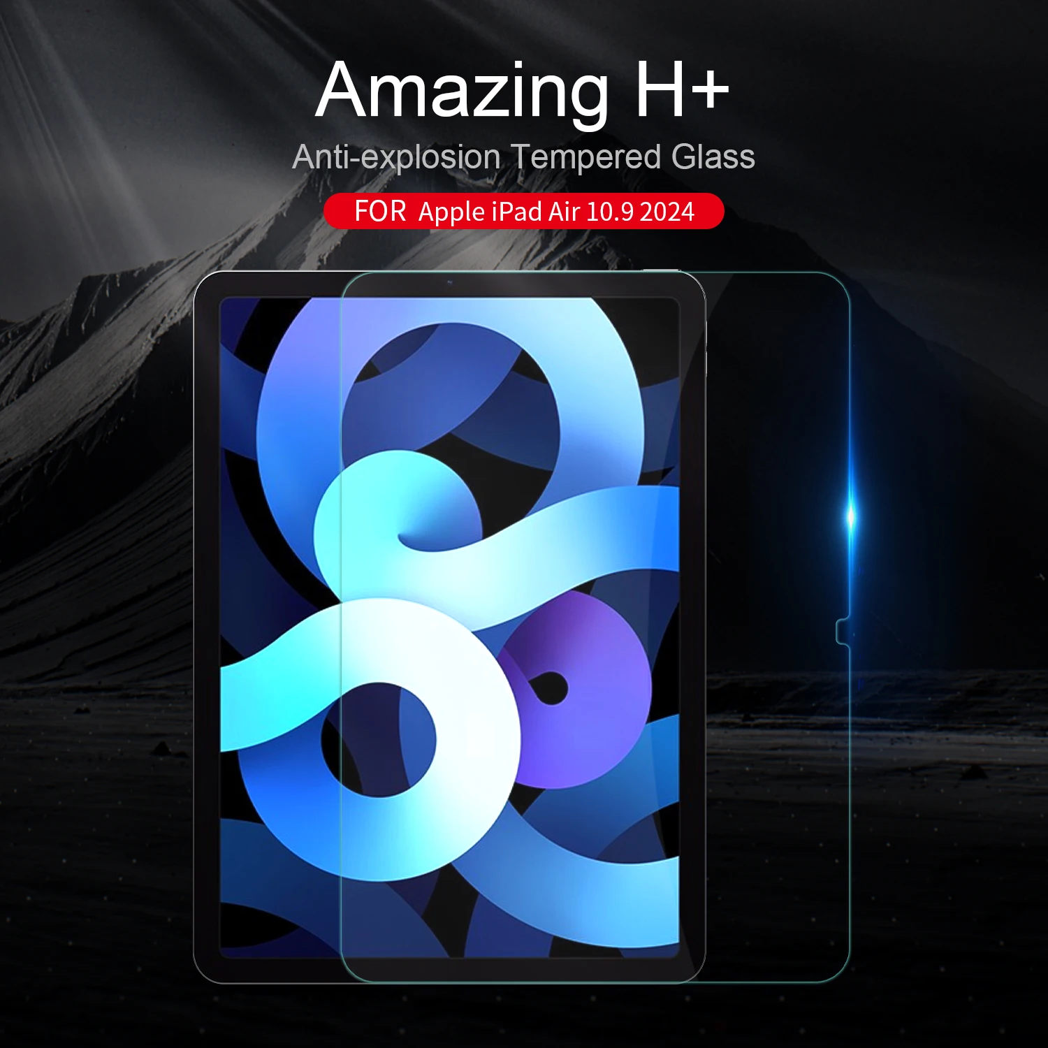 

Для iPad Air 10,9 2024 стекло NILLKIN H + HD Прозрачный V + синий закаленное стекло для iPad Air 10,9 2024 защита экрана