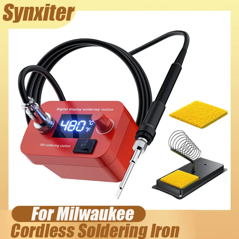 Cordless Elektrische Lötkolben Für Milwaukee M18 Batterie Temperatur Einstellbare Schweißen Maschine Für Home DIY Reparatur Werkzeug