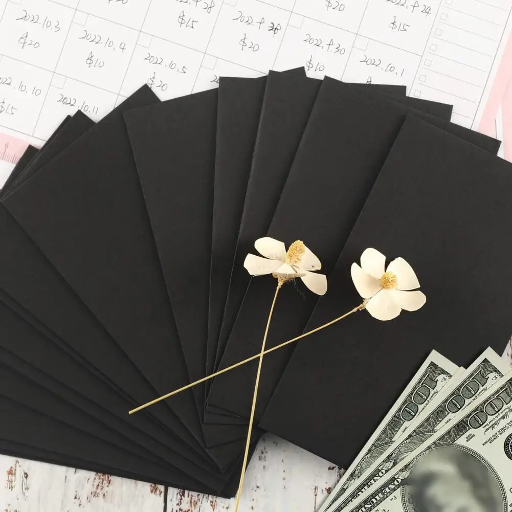 50Pcs Cash Envelopes Money Container Ultra-Thin DIY Coin Storage Envelopes Cash Storage Bags Kraft Paper Coin Pouches kraft paper envelopes
