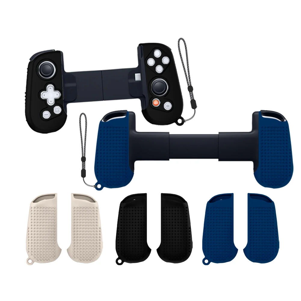 Protective Anti-Slip Silicone Grip Case with Lanyard for Mobile Gaming Controller