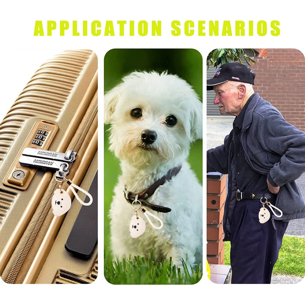 애플 에어태그와 호환되는 가죽 키체인 보호 커버, 브레이드 로프 키체인이 있는 GPS 에어 태그 트래커 거치대, 긁힘 방지