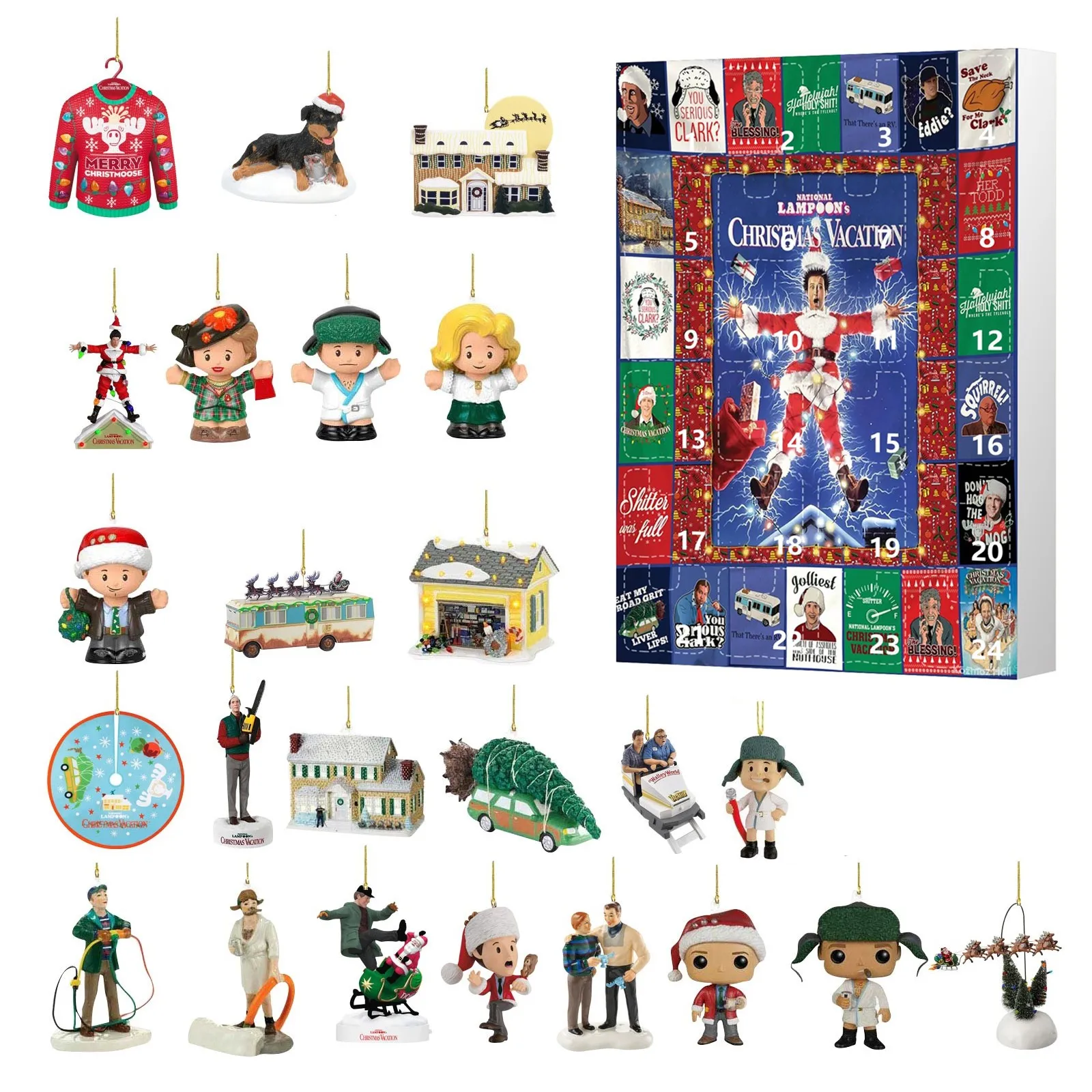 Christmas Advent Calendar Christmas Countdown Calendar 24 Day National Lampoon Christmas Vacation