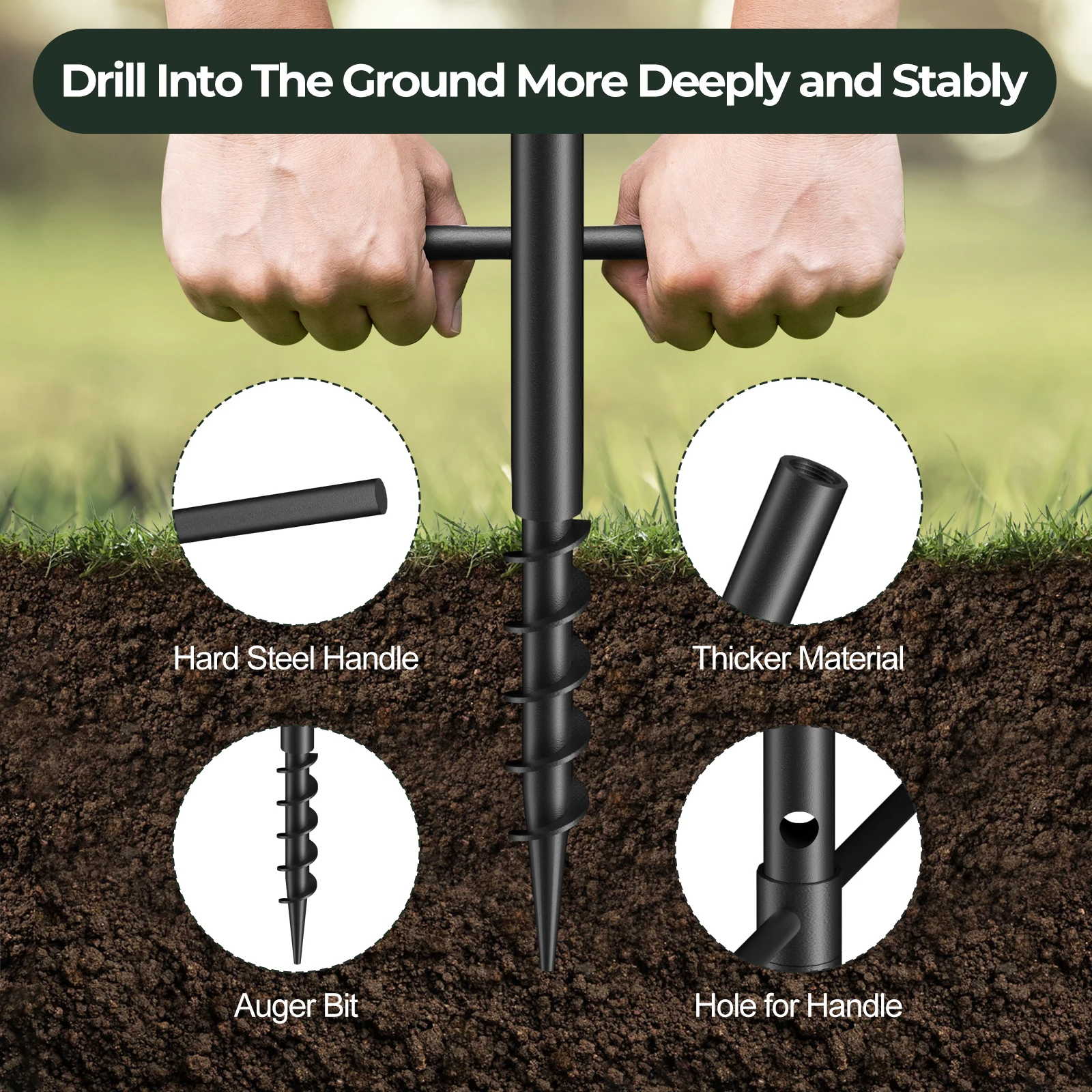 Bird Feeder Pole 92 Inch Bird feeder pole 5-Prong Anchor Feeding Station For Wild Birds Watching Adjustable Poles Universal!