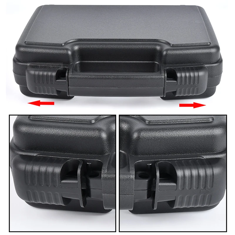 Plastic Portable Tool box Hard Carry Tool Case Safety Protection Equipment Instrument Case Hardware Storage Box With Foam 4
