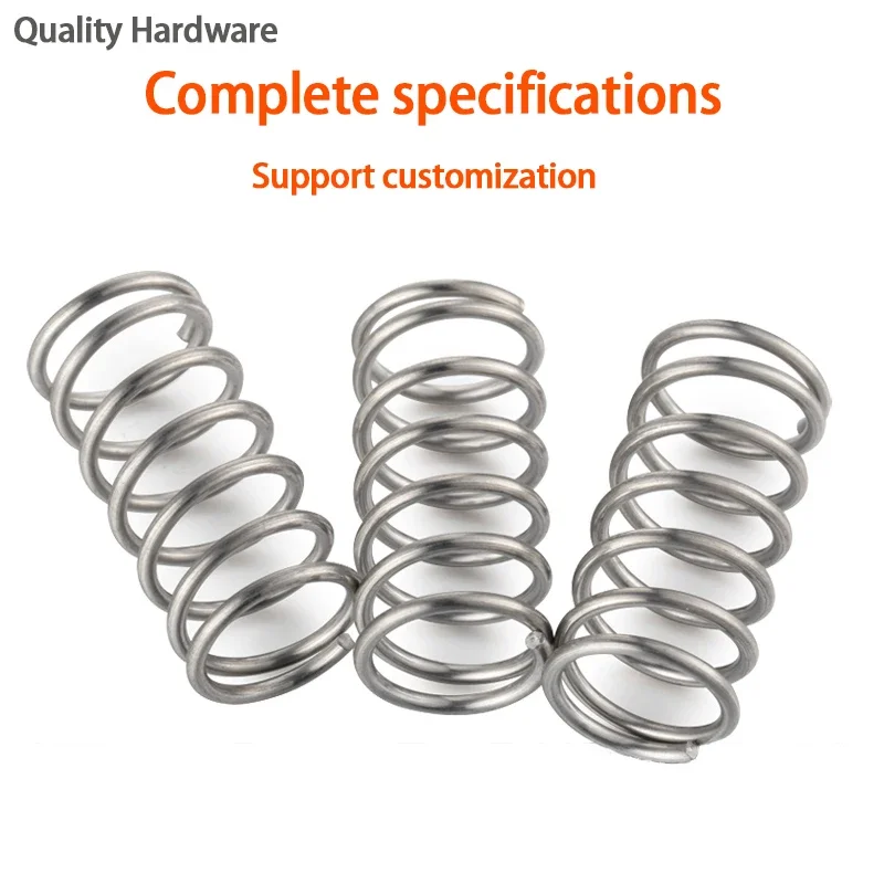 10Pcs Wire Diameter 0.2mm/0.3mm 304 Stainless Steel Compression Spring, Y-shaped Shock Absorption Return Spring Customizable