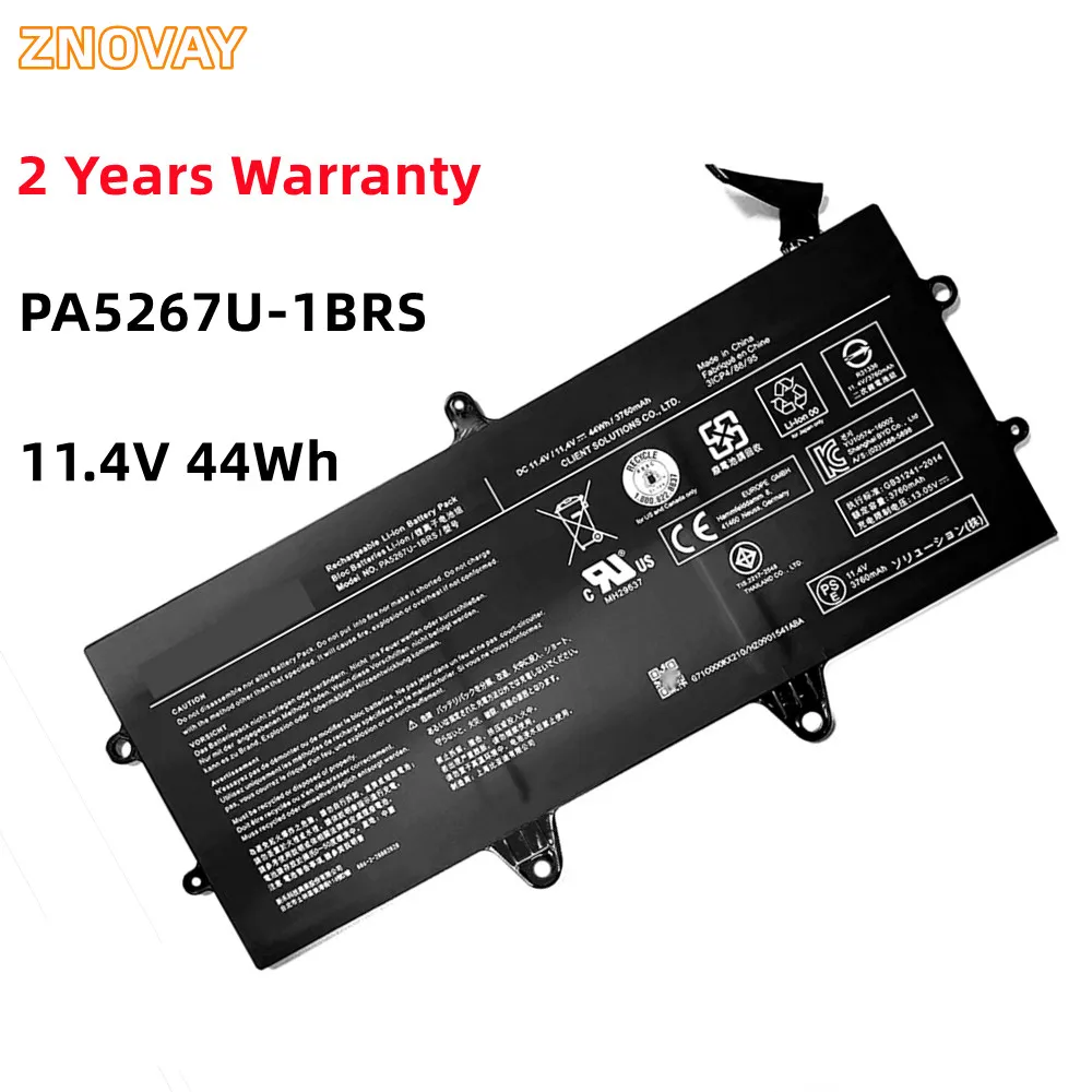 

ZNOVAY PA5267U-1BRS Laptop Battery For Toshiba Portege X20W X20W-D-10R 10Q X20W-D-11N X20W-E PA5267U 44Wh 11.4V 44WH