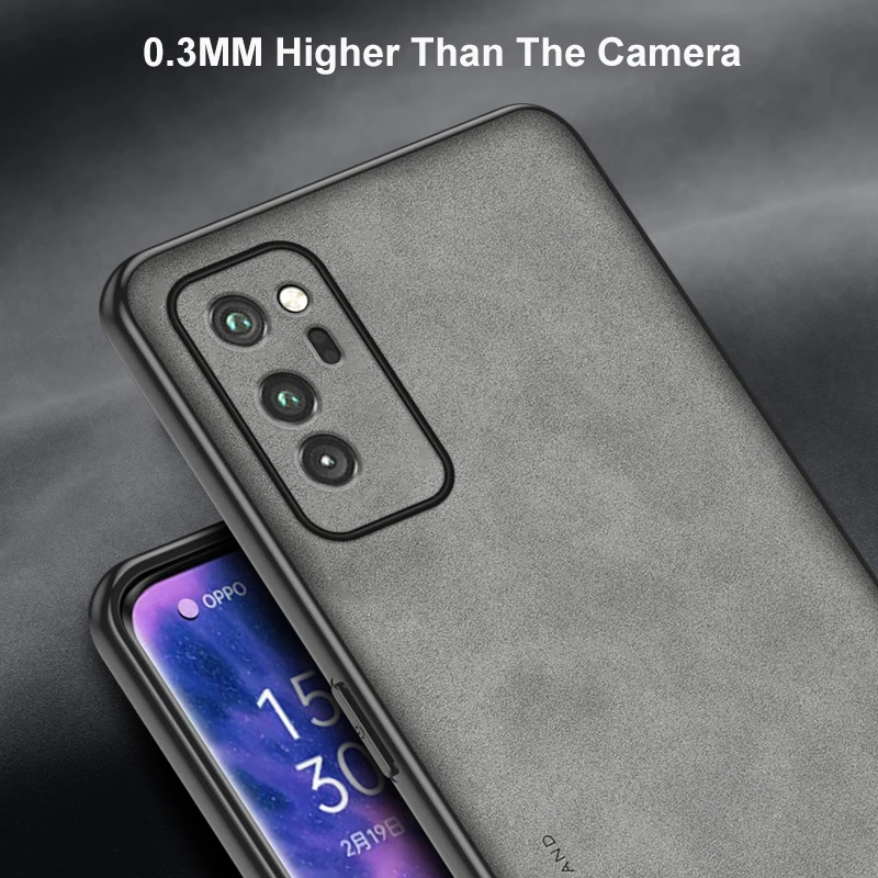 Luxury PU Leather Business Matte Silicone Phone Case Cover