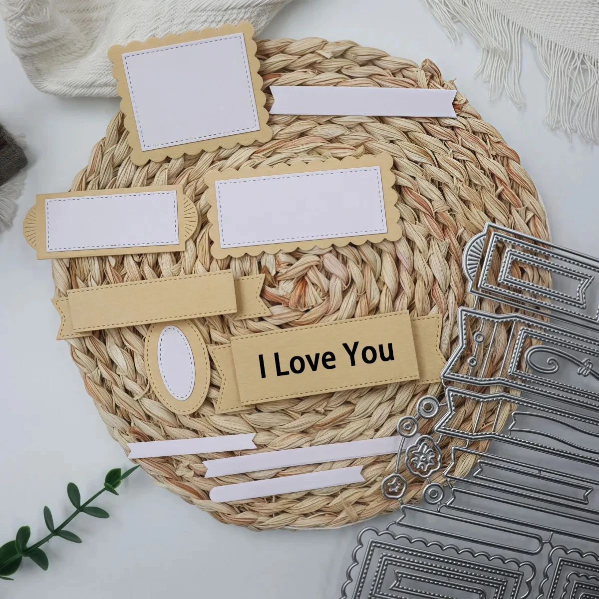 배너 라벨 북마크 스크랩북 커팅 다이 엠보싱 금형 나이프 금형 블레이드 펀치 스텐실 수공예품 다이 2024